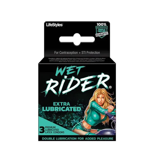 Wet Rider Extra Lubrication Condoms by Lifestyles