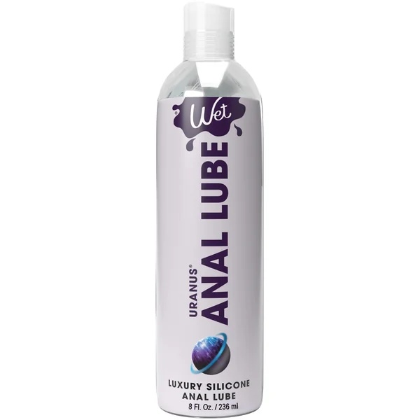 Wet Uranus Anal Lube - Premium Silicone Based Lubricant 8 Oz