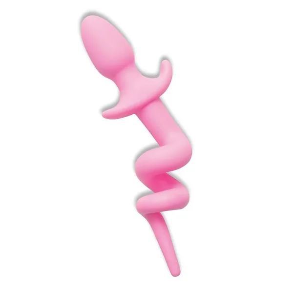 Whipsmart Play Tails Silicone Piggy Tail 3in – Pink