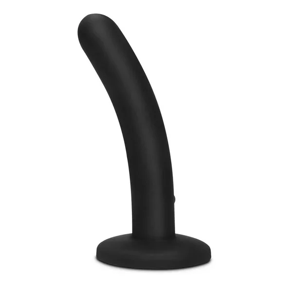 WhipSmart Rechargeable Silicone Slimline Dildo 5in – Black