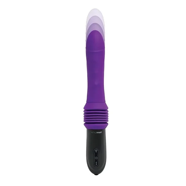 WhipSmart Thrusting Rechargeable Silicone Sex Machine with Remote Control – Purple/Black