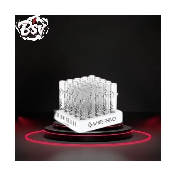 White Rhino Glass Steam Roller 25ct
