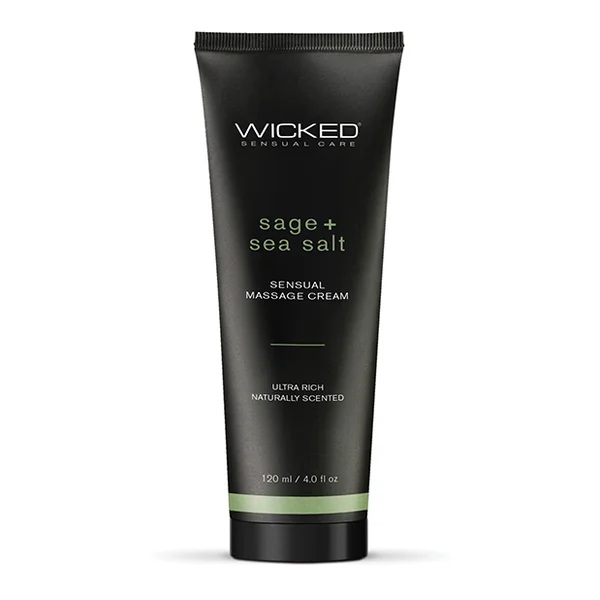 WICKED MASSAGE CREAM SAGE + SEA SALT 4 OZ