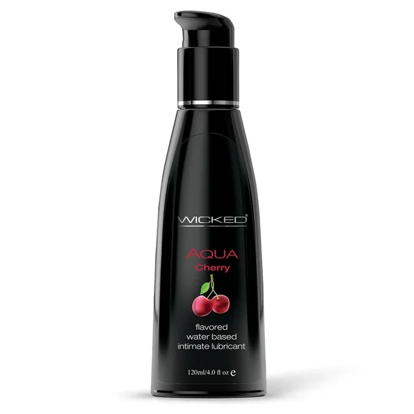 Wicked Sensual Care Aqua Waterbased Lubricant – 4 oz Cherry