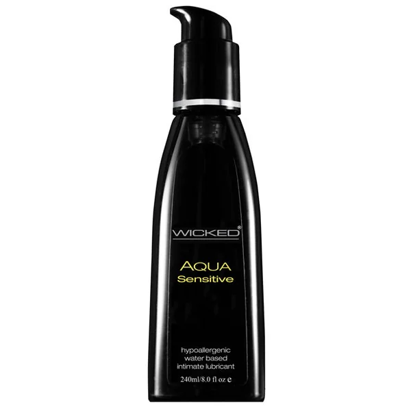 Wicked Sensual Care Hypoallergenic Aqua Sensitive Lubricant - 8 Oz