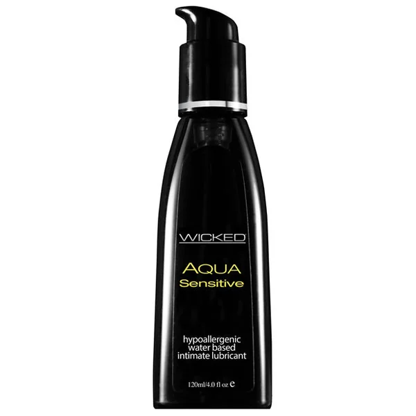 Wicked Sensual Care Hypoallergenic Aqua Sensitive Waterbased Lubricant - 4 Oz Unscented