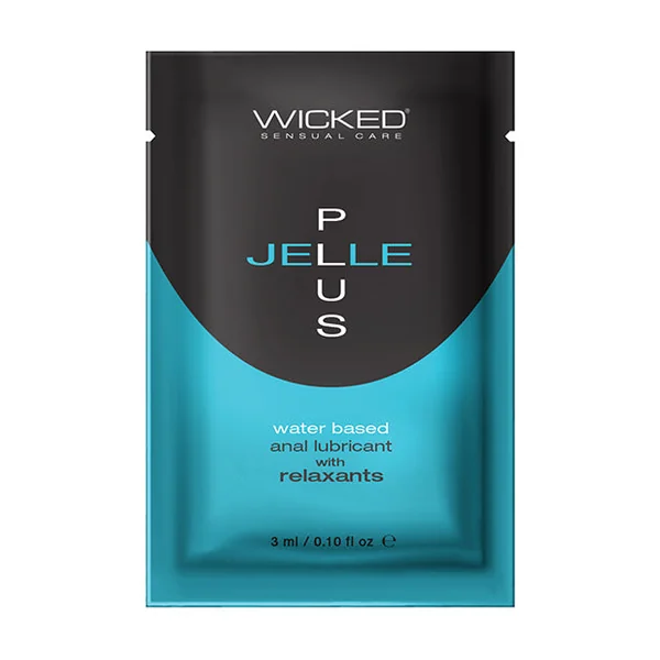 Wicked Sensual Care Jelle Plus Water Based Anal Lubricant with Relaxants - .1 oz