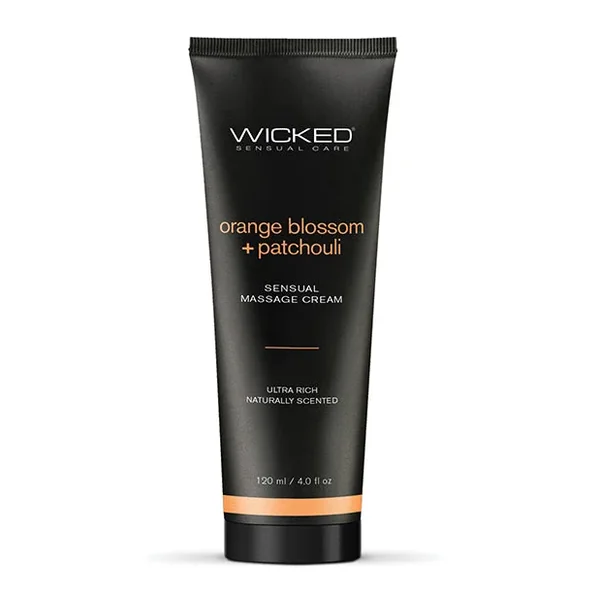 Wicked Sensual Care Orange Blossom & Patchouli Massage Cream 4 oz