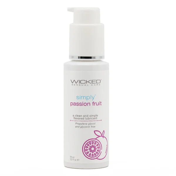 Wicked Simply Aqua Flavoured Water-Based Lubricant - Passionfruit
