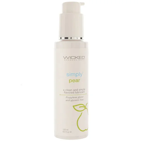 Wicked Simply Pear Flavored Water-Based Lube 4oz