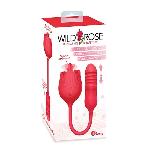 Wild Rose Licking & Thrusting Vibrator