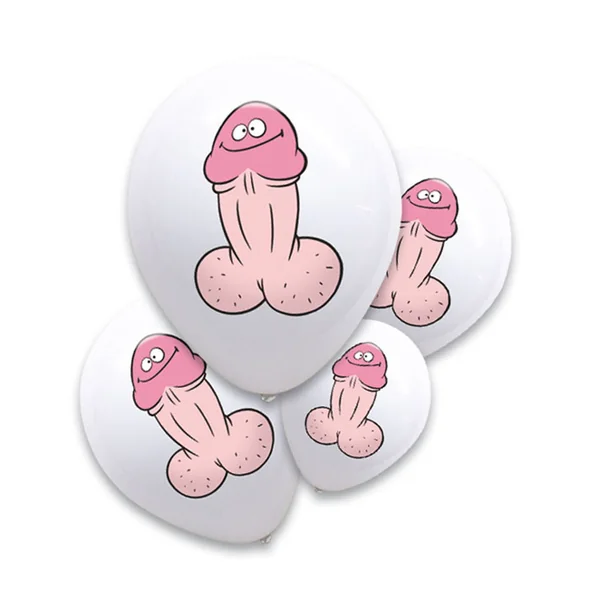 Willy Pecker Balloons 6pk
