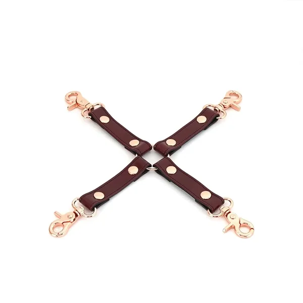 Wine Red Collection Leather Hogtie