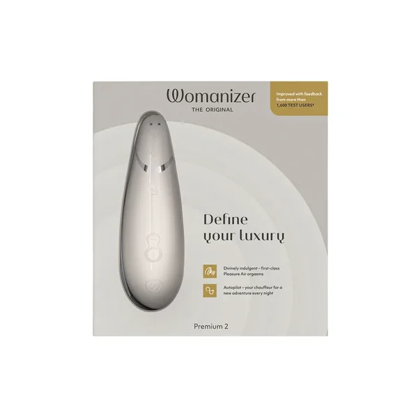 Womanizer Premium 2 Clit Sucker – Warm Gray