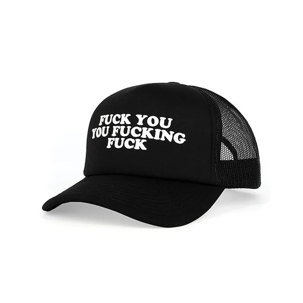 Wood Rocket Fuck You You Fucking Fuck Trucker Hat