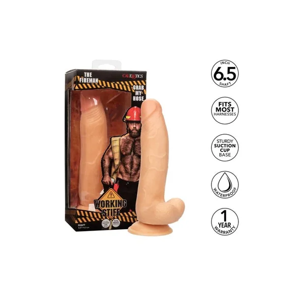 Working Stiff™ Fireman 6.5" Dildo by Cal Exotics