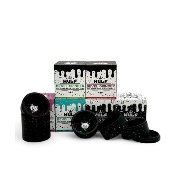 Wulf 4pc 65mm Bevel Grinder Black/White Splatter