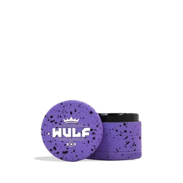 Wulf 4pc 65mm Spatter Grinder Purple/Black Splatter