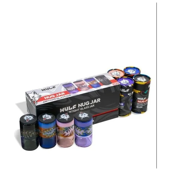 Wulf Glass Nug Jar 4pk Display