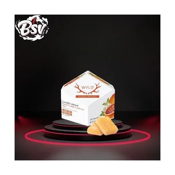 WYLD Hemp Gummies 10mg THC/CBC Blood Orange