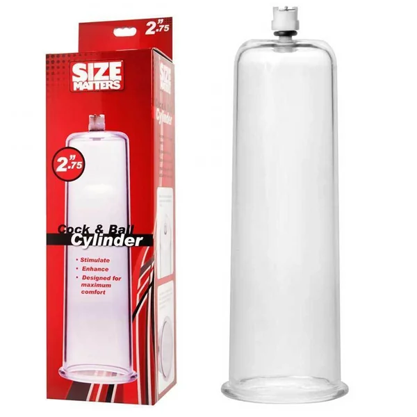XL Cock & Ball Penis Pump Cylinder 2.75 Inch X 11 Inch Clear