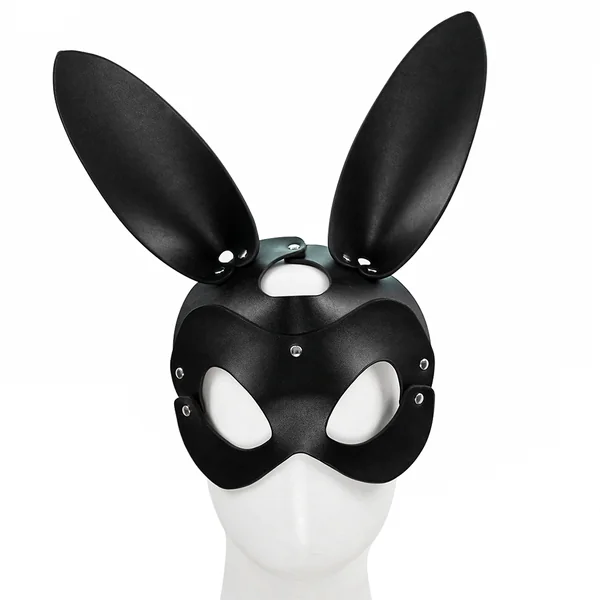 Yiwu Faux Leather Half-Face Bunny Mask