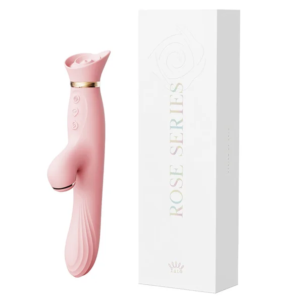 Zalo Rose Rabbit Vibrator - Strawberry Pink