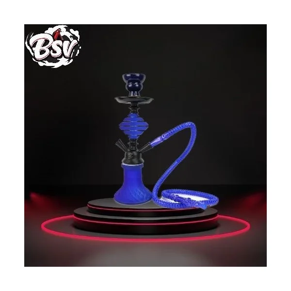 Zebra Florida Hookah 1-Hose Blue