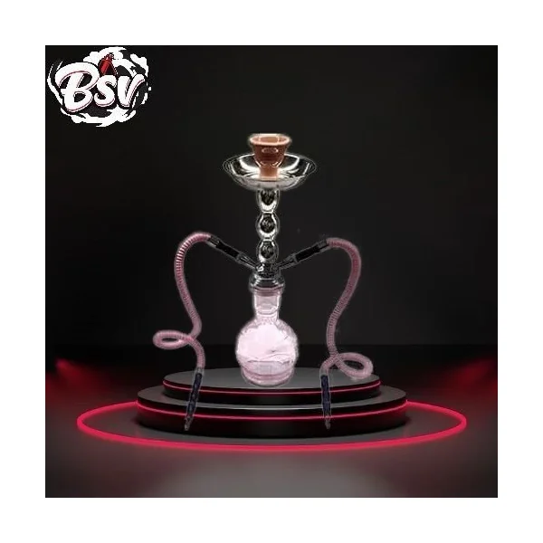 Zebra Hookah Bunny 2-Hose Black