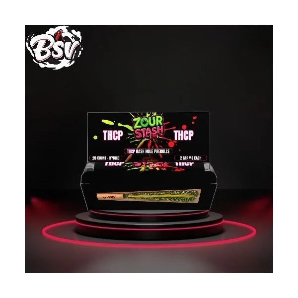 Zour Stash THCP Hash Hole Pre-Rolls 20ct Grape Bubblegum